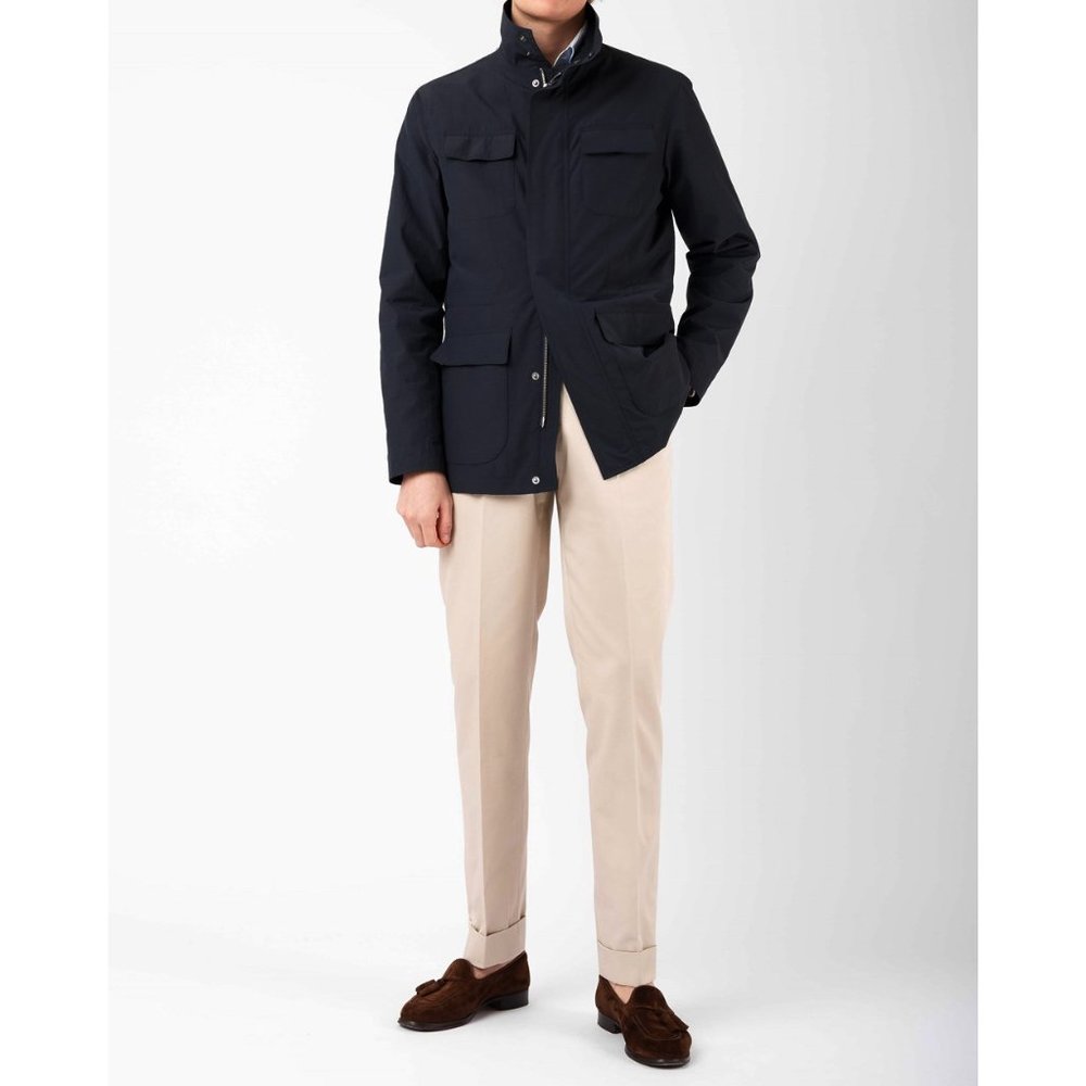 Canali Rain and Wind Tech Padded Field Jacket XL